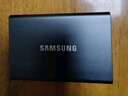 三星（SAMSUNG）T7/T7shield/T9/移动固态硬盘type-c接口NVMe加密移动ssd游戏机大容量外置存储15手机外录直连安卓 T7 太空灰|金属机身 名片大小 2T 实拍图