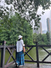 无印良品（MUJI）女式 马德拉斯格纹 宽摆裙长半身裙女装裙子25年夏季款BE1XKA5S 蓝色格纹 S (155/62A) 实拍图