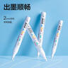 得力（deli）2.0mm轮胎修补油漆笔记号笔马克笔高光笔签字签到手绘涂鸦 清明石碑碑文笔防水 4支/盒33095 白色 实拍图