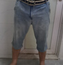 真维斯（JEANSWEST）高端复古七分裤牛仔短裤男宽松超软天丝夏季薄款7分男裤冰丝裤子 复古蓝 【天丝超薄】 33 腰围2尺6 适合150斤左右 实拍图