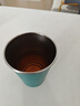 京东京造马克杯 咖啡不锈钢对杯情侣家用户外水杯子套装鹦鹉绿 350ml*2 实拍图