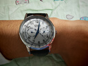 西铁城（CITIZEN）光动能机芯网红小蓝针双历显示时尚休闲防水皮带男表AO9000-06B 实拍图