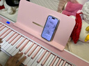 卢森（Rosen）折叠电子琴88键成人儿童便携式电子钢琴初学者手卷钢琴专业版 【pro法国音源】樱花粉白 | 赠加厚琴包+加粗琴架 实拍图