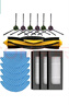 克鲁克适配科沃斯扫地机配件DN33/DN55/DN36/DN39/DN520边刷拖抹布海帕滚刷 主刷1只+边刷6只+滤芯3组+抹布5片 实拍图