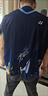 夏季速干短袖羽毛球服乒乓球运动服套装男女专业透气比赛服两件套 3125男款蓝色套装028黑金 L 实拍图