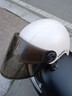 雅迪电动车新国标3C头盔 电瓶车头盔摩托车自行车头盔四季男女通用 3C新国标头盔 米色（赠送茶色长镜片） 实拍图