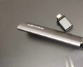 联想（Lenovo）1TB 移动硬盘固态(PSSD) ZX1 Type-c USB3.1双接口 读速560MB/s 手机直连 电脑 灰色 实拍图