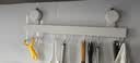 有顾吸盘厨房挂钩免打孔厨房置物架壁挂式锅铲锅盖勺子多功能收纳挂架 单杆70CM带14钩【强力吸盘】 实拍图