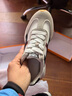 鹿季韩系条纹系带小白鞋女2025年夏季新款时尚百搭超火运动休闲阿甘鞋 红蓝 单层 37 实拍图