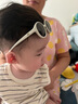 kocotreekk树婴儿眼镜防晒宝宝墨镜男宝幼儿太阳镜偏光女宝潮杏子灰圆形 实拍图