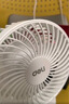 得力（deli）USB桌面风扇迷你轻音小电扇家用卧室学生宿舍办公室台式桌面扇台夹扇 白 实拍图