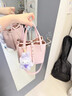 CHARLES&KEITH简约通勤手提水桶包菜篮子包生日新年礼物送女友CK2-10151518 Cotton Candy Pink棉花糖粉 S 实拍图