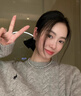 大地溪灰珍珠项链清新甜美轻奢少女链时尚毛衣链秋冬女氛围感 大地溪灰6mm+元宝扣（43cm） 实拍图