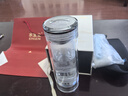水宜生玻璃杯双层水杯男茶杯高档商务泡茶杯办公杯水晶杯透明防烫微保温 【400ml】礼盒装 实拍图