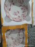 玫瑰之约系列6英寸家用陶瓷新款高颜值碗斗笠碗饭碗釉下彩餐具碗 6英寸-玫瑰之约斗碗-2个装 实拍图