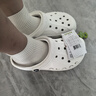 crocs卡骆驰贝雅洞洞鞋沙滩鞋|10126 白色-100 36/37(220mm)  实拍图
