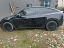 适用特斯拉modely19寸轮毂盖新款直边轮毂特斯拉太阳神款轮毂盖 老款Y 光面哑黑4个+黑T标+对称款 实拍图