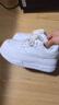 回力女鞋春季厚底小白鞋女学生百搭增高板鞋女运动休闲鞋子女 白色 35 实拍图