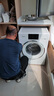 松下（Panasonic）白月光4.0滚筒洗衣机10KG泡沫净光动银除菌智能投放除毛洗XQG100-N531D 实拍图