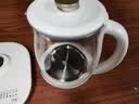 LOTOR徕多养生壶煮茶壶办公室全玻璃烧水壶花茶煮茶器迷你热水壶一体母婴级材质加热水壶恒温烧茶壶 白色滤筒款 1.2L 实拍图