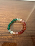 普陀山水晶手链五行玛瑙多宝本命年手串男女款红玛瑙朱砂生日礼物 实拍图