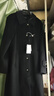 VEGA CHANG毛呢大衣女中长款2025冬新款爱心扣高级感外套 简约黑 M 实拍图
