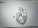 罗技（Logitech）大师系列 MX Master 3S 无线蓝牙鼠标 人体工学 办公 静音鼠标 高端 珍珠白 带无线接收器 实拍图