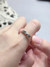 MZMZ铂金戒指男PT950白金钻戒情侣结订婚对戒情人节生日礼物送女友 【就近仓直发/当次日达】轻奢活口情侣戒指（爆款） 实拍图