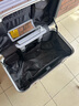 USHOW  TRAVEL德系工艺PC箱铝框拉杆旅行箱摄影工具箱航空机长箱男女行李密码箱 银色圆角款卡扣 18英寸 -可登机-无内胆 实拍图