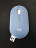 罗技（Logitech）LOGITECH PEBBLE 无线蓝牙鼠标 轻音鼠标 办公鹅卵石造型 轻薄便携 时尚小巧 品月蓝 实拍图
