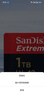 闪迪（SanDisk）1TB TF（MicroSD）内存卡 A2 4K V30 U3 C10 至尊超极速移动存储卡 读速200MB/s 写速140MB/s 实拍图
