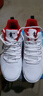 乔丹（QIAODAN）篮球鞋男运动鞋2025新款皮面防水防滑减震高帮球鞋毒液5战靴 白色/新星蓝-118 42 实拍图