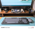 联想（Lenovo）小新 K1P 轻音无线98键鼠套装 果冻触感机械回弹 多快捷键 3档DPI windows通用 暮霭灰 实拍图