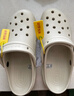 【95成新】卡骆驰（crocs）女鞋厚底云朵洞洞鞋户外休闲时尚一脚蹬沙滩鞋 206750-100 37-38 实拍图