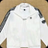 adidas情侣款复古风梭织立领夹克外套男女阿迪达斯官方三叶草 亮白 L 实拍图
