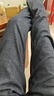 真维斯（JEANSWEST）牛仔裤男2025秋冬青年男士宽松直筒长裤弹力休闲长裤蓝黑薄款30 实拍图