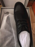 红蜻蜓真皮秋冬男士高级感正装皮鞋德比鞋婚鞋内增高鞋 WTA7376 黑色38 实拍图