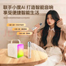 索爱（soaiy）SSk01智能K歌蓝牙音响唱歌麦克风一体带话筒k歌家庭KTV自带声卡无线唱歌家用卡拉ok 双麦米白色 实拍图