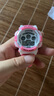 正港（ZGO）电子手表女学生女孩防水夜光运动手表女童生日礼物 305粉红 实拍图