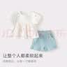 戴维贝拉女童短裤套装宝宝短袖上衣裤子两件套夏装童装 实拍图