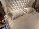 进出口重磅真丝四件套桑蚕丝床单高级感被套双面丝绸床上用品4 香槟金【顺丰速发】 1.8m床单款四件套-被套220*240cm 实拍图