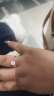 珍尚银【中国黄金】一克拉莫桑石银钻戒指女求结婚生日礼物送女朋友老婆 【百切莫桑石】1克拉戒指 实拍图