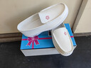 礼莎护士鞋女工作不累脚软底气垫防滑夏季凉鞋医护专用舒适小白单鞋子 护士鞋【粉色小花款】防磨气垫 37 码 实拍图