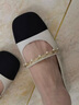 CHARLES&KEITH珠链绊带饰低跟凉鞋玛丽珍鞋女鞋子女CK1-70900382 CK1-70900382-2粉白色 36 实拍图