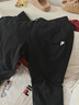 FILA斐乐官方针织长裤2025秋冬季新款休闲卫裤女子宽松直口运动裤卫裤 正黑色-BK XL 175/74A/XL 实拍图