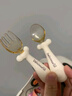COOKSS婴儿勺子宝宝学吃饭弯弯训练勺叉子自主进食PPSU辅食勺餐具收纳盒 实拍图