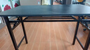 飞旺藤达折叠桌电脑桌家用简约学习书桌办公培训长条桌户外地摊桌子单双层 100*60*75CM【黑胡桃】双层 实拍图
