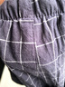 浪莎长睡裤男纯棉日系格子宽松大码青年水洗棉休闲居家裤 深灰 XL 实拍图
