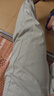 POUM裤子男士夏薄款宽松冰丝美式运动速干束脚工装卫男裤303卡其2XL 实拍图