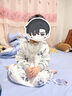 baby friend婴儿睡袋竹棉宝宝连体睡衣中大童纱布睡袋春夏空调房防踢被110码 实拍图